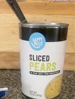 Mängden socker i Sliced pears