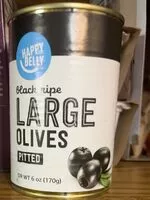 Mängden socker i Black Ripe Pitted Large Olives