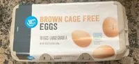 Mängden socker i Brown Cage Free Eggs