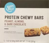Mängden socker i Peanut, Almond, & Chocolate Protein Chewy Bars