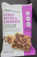 Mängden socker i Peanut butter and chocolate chilled bar with nuts and seeds