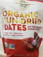 Mängden socker i Organic sun-dried dates