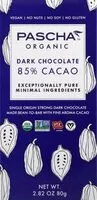 Mängden socker i Organic vegan cacao dark chocolate bar