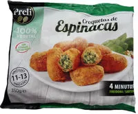 Mängden socker i Croquetas de espinacas