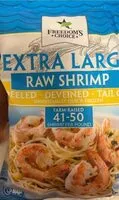 Mängden socker i Extra large raw shrimp