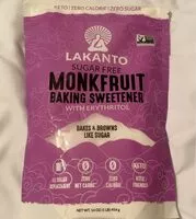 Mängden socker i Monkfruit baking sweetener