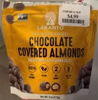 Mängden socker i Chocolate covered almonds