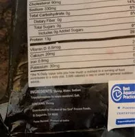 Mängden socker i Premium Sgrimp cooked