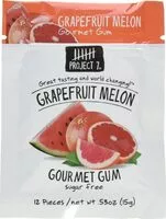 Mängden socker i Project grapefruit melon gourmet gum