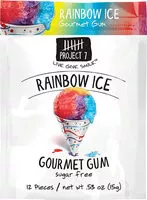Mängden socker i Gum rainbow ice