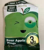 Mängden socker i Sour apple rings
