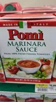 Mängden socker i Marinara sauces - Pomi