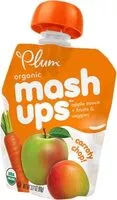 Mängden socker i Plum mash ups organic apple sauce + fruits & veggies