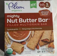 Mängden socker i Plum tots bars tots snacks almond butter