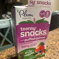 Mängden socker i Teensy snacks with puffed quinoa