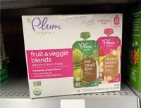 Mängden socker i Fruit and veggie blends organic baby food