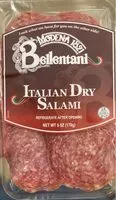 Mängden socker i Italian dry salami