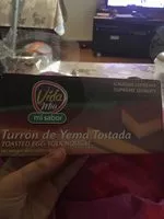 Mängden socker i Turron de yema tostada