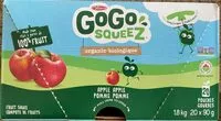 Mängden socker i Gogo squeez apple