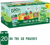 Mängden socker i Applesauce on the go