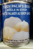 Mängden socker i Toddy Palm's Seed whole in syrup
