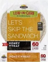 Mängden socker i Wraps low-in-carb honey wheat