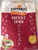 Mängden socker i Carb wise ancient grain tortilla wrap