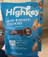 Mängden socker i Chocolate Chip Mini Biscotti Cookies