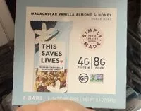 Mängden socker i Madagascar Vanilla Almond & Honey Snack Bars