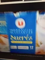 Mängden socker i Yaourt nature sucres U
