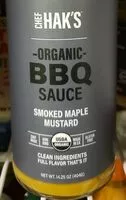 Mängden socker i ORGANIC BBQ SAUCE SMOKED MAPLE MUSTARD