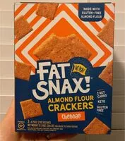 Mängden socker i Almond Flour Crackers Cheddar