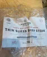 Mängden socker i Thin sliced beef steak