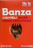 Mängden socker i Banza Cascatelli