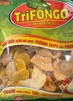 Mängden socker i Plantains,  Cassava chips , and pork rinds