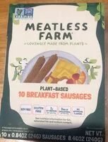 Mängden socker i Plant based breakfast sausages