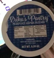 Mängden socker i Medium hot german mustard