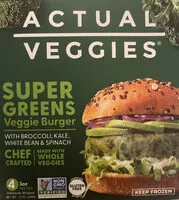 Mängden socker i Super Greens Veggie Burger