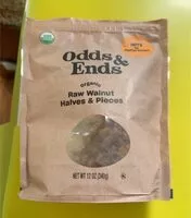 Mängden socker i Orgranic Raw Walnut Halves & Pieces
