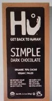 Mängden socker i Simple Dark Chocolate Bar