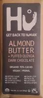 Mängden socker i Almond Butter + Puffed Quinoa Dark Chocolate Bar