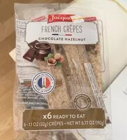 Mängden socker i Jacquet - Chocolate French Crepes (Ready to Eat), 6 pc 192g (6.7oz)