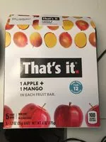 Mängden socker i That’s It Fruit bar