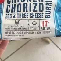 Mängden socker i Chicken Chorizo Egg & Cheese Burrito