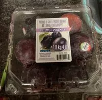 Mängden socker i Plums