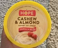 Mängden socker i Cashew & Almond desser dip spread