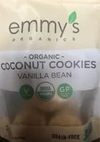 Coconut cookies with vanilla bean