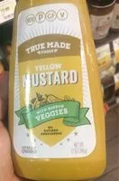 Mängden socker i True made foods yellow mustard