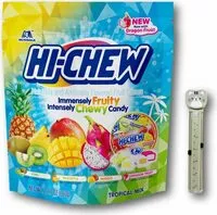 Mängden socker i Chewy fruit candies tropical mix flavors standup