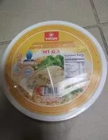 Mängden socker i Nouilles instantanées